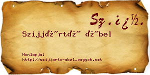 Szijjártó Ábel névjegykártya